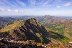 Cretes d'Iparla et panorama sur le Pays Basque