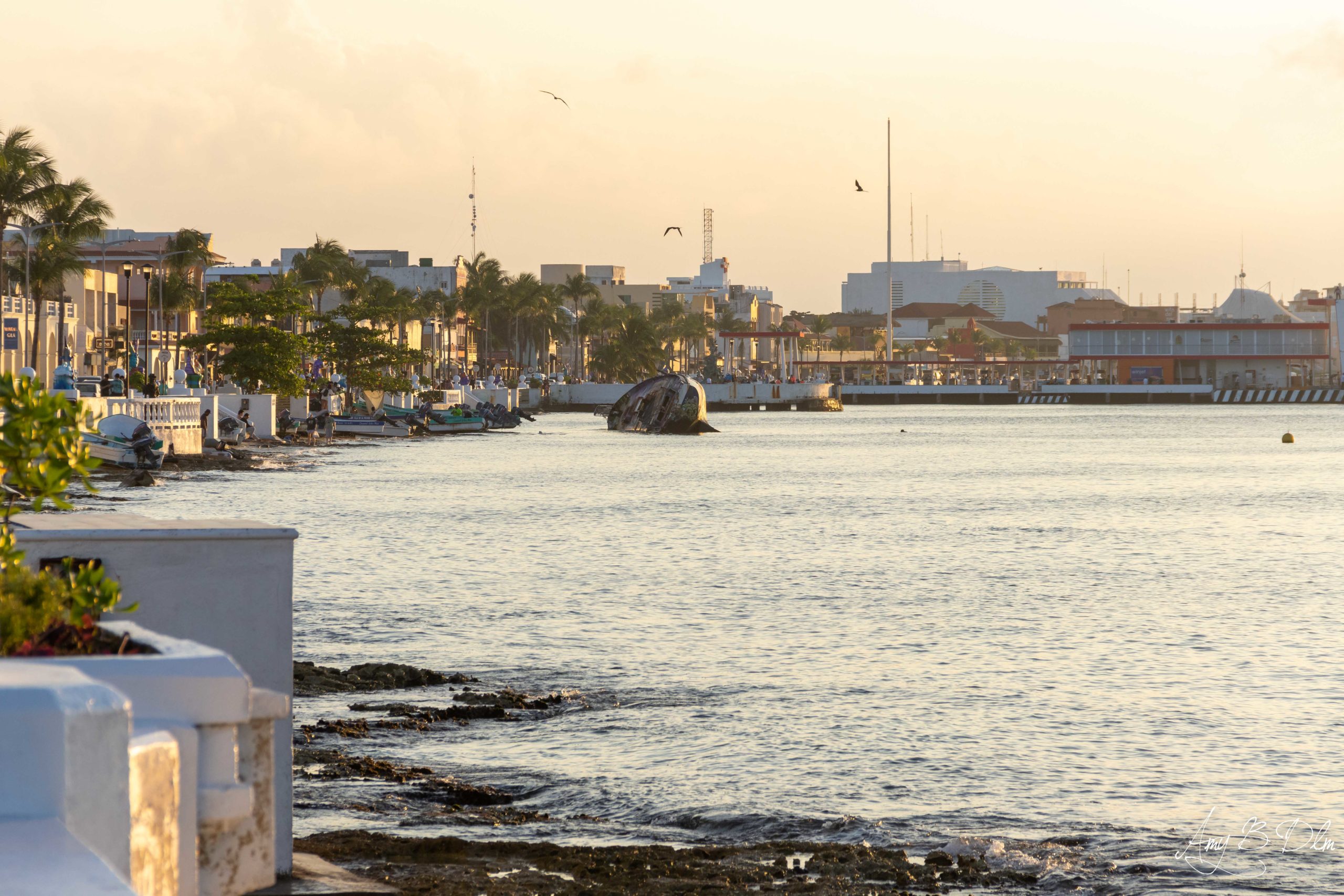 Le front de mer de San Miguel de Cozumel