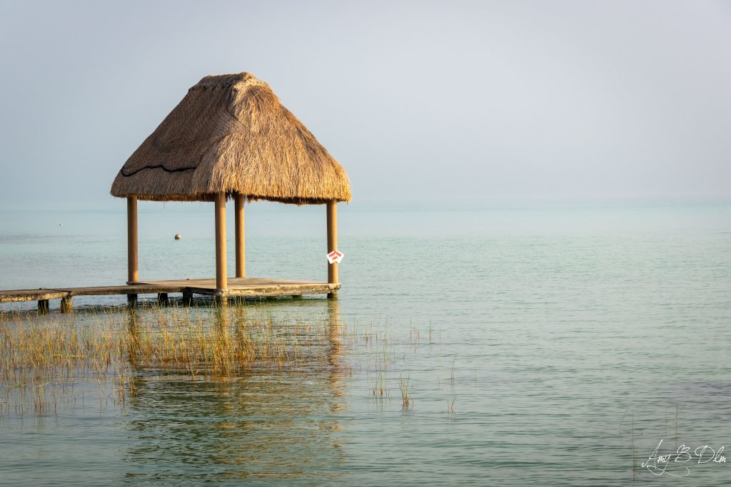 Un ponton prive sur la lagune de Bacalar