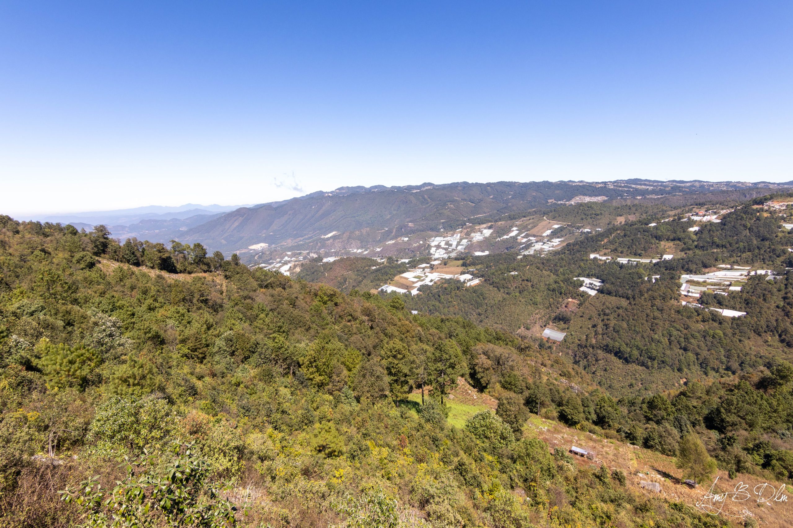 paysage montagneux au Chiapas dans la region de san cristobal de las casas