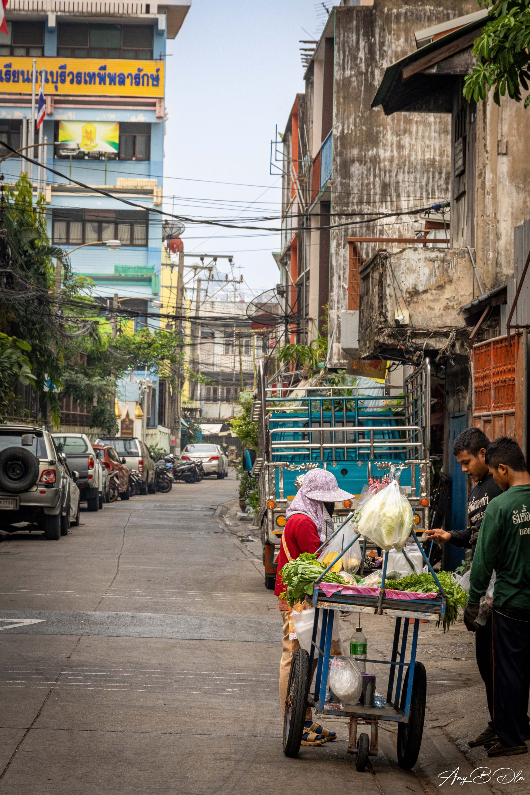 Les rues de talat phlu a bangkok