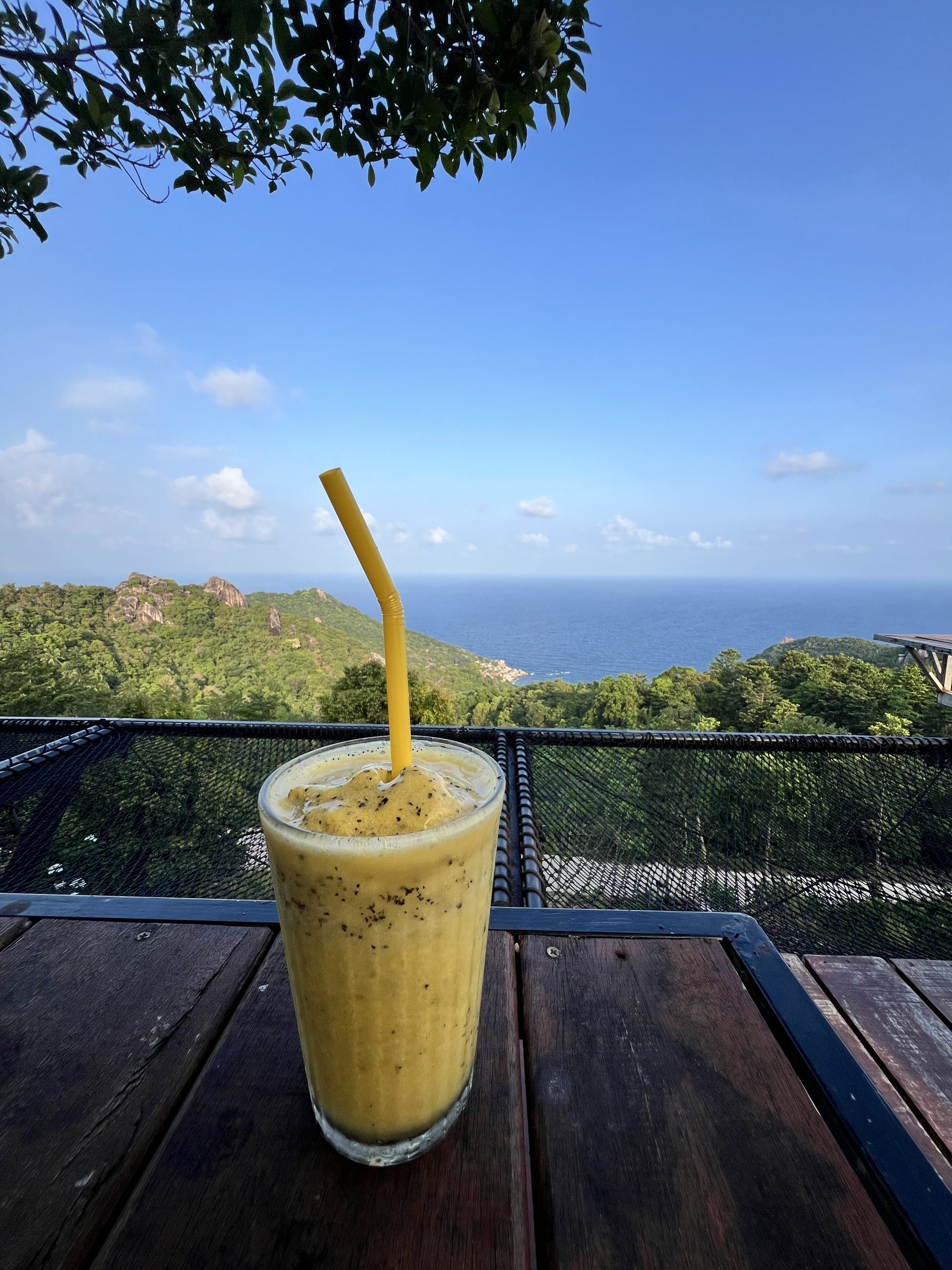 Love koh tao viewpoint avec un passion fruit shake
